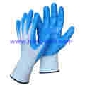 13 Gauge Nylon Liner, Nitrile Coating, Flashy Powder Safety Gloves